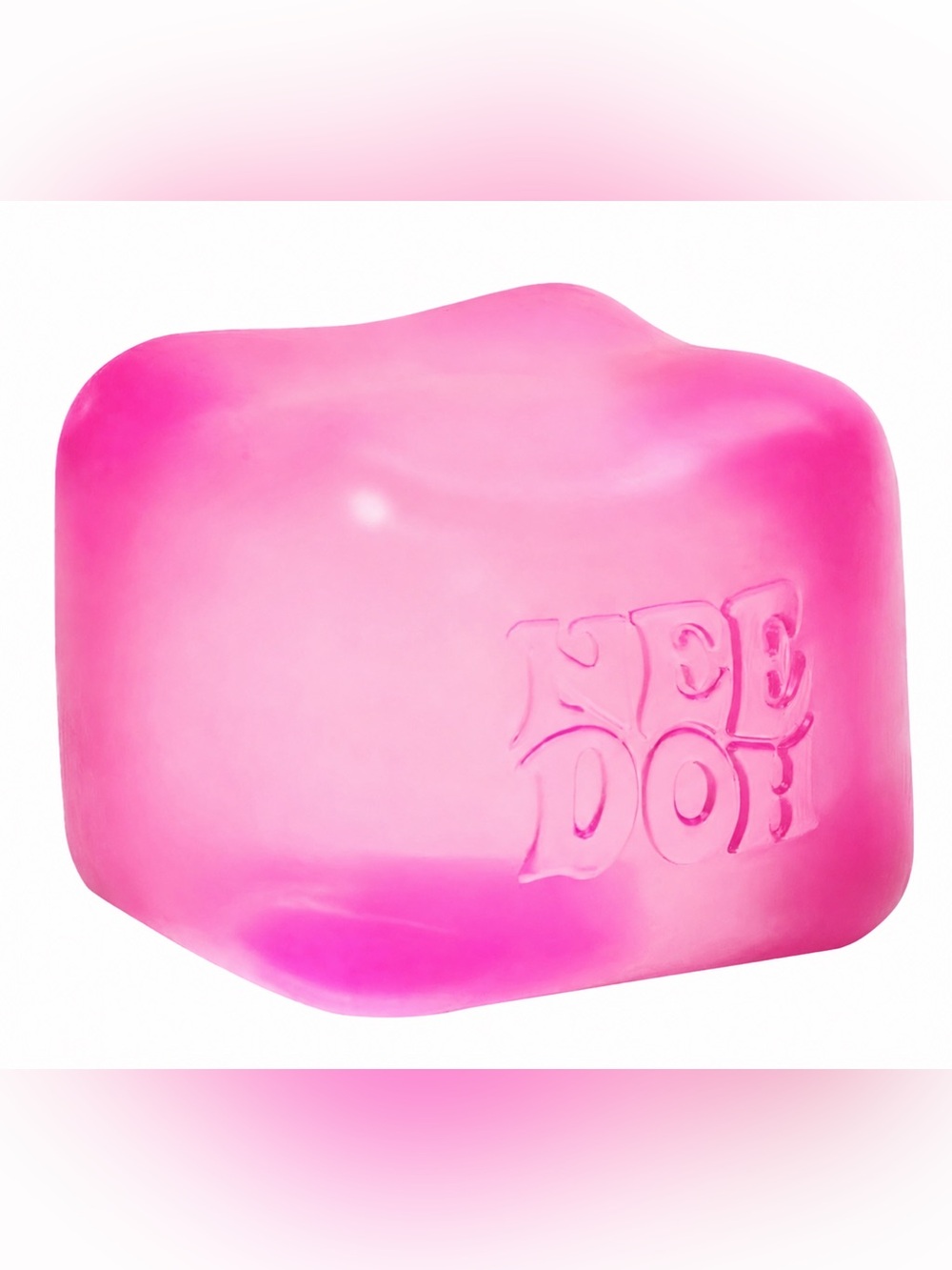 Schylling Nee Doh Nice Cube Super Solid Squishy Stress Sensory Toy Pink New - Picture 3 of 7